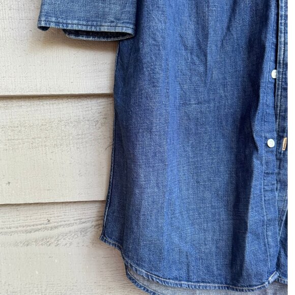 NWT Polo Ralph Lauren Denim Shirtdress Medium | Classic Button Front - Picture 6 of 8